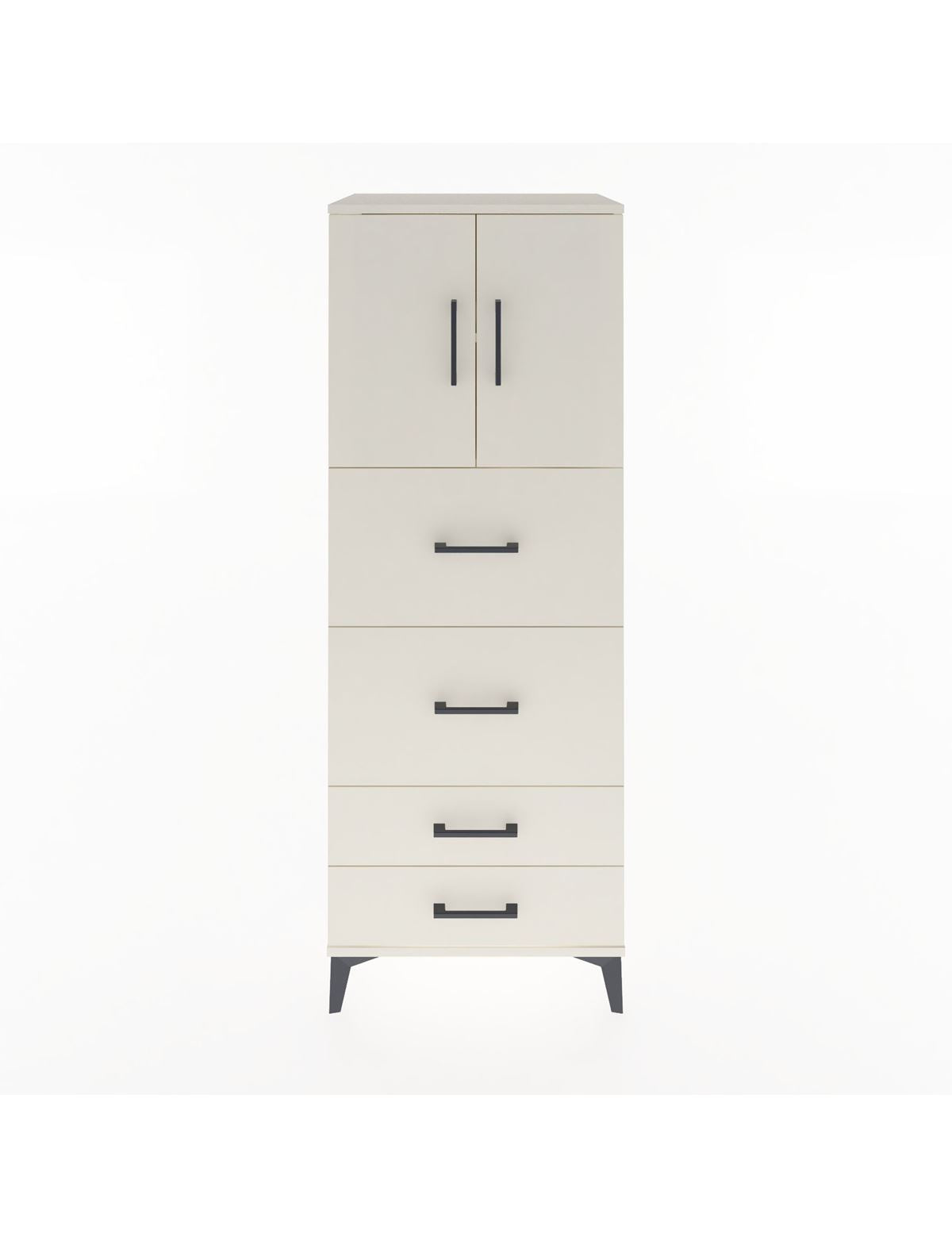 Hyperion Dolap 2 Raflı 4 Çekmeceli 2 Kapaklı 60x44x163 Aytaşı-Aytaşı