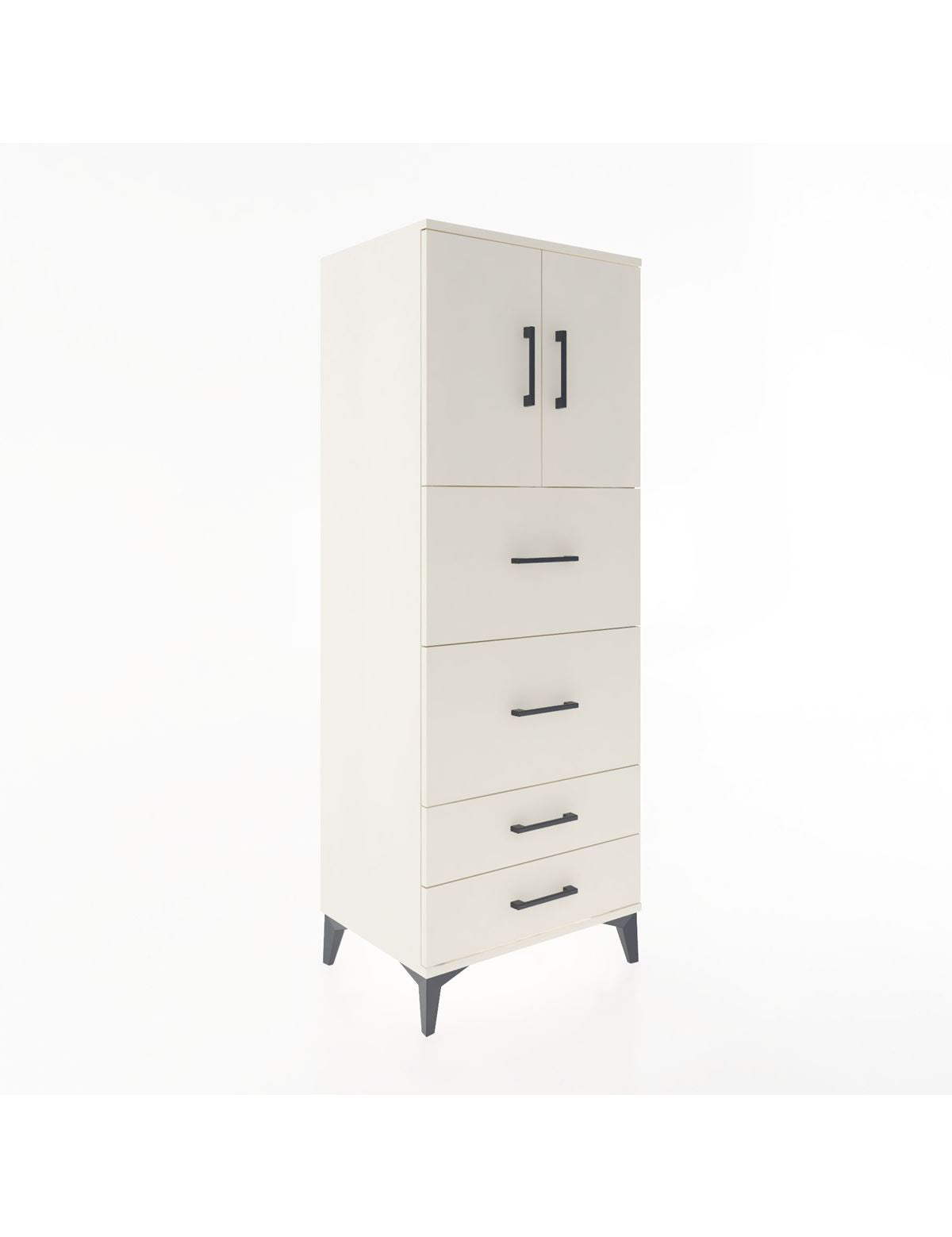 Hyperion Dolap 2 Raflı 4 Çekmeceli 2 Kapaklı 60x44x163 Aytaşı-Aytaşı