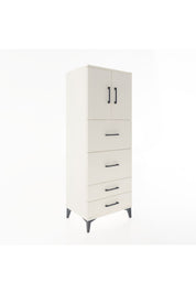 Hyperion Dolap 2 Raflı 4 Çekmeceli 2 Kapaklı 60x44x163 Aytaşı-Aytaşı