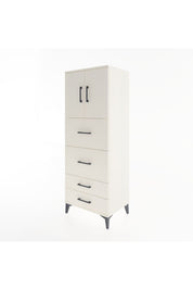 Hyperion Dolap 2 Raflı 4 Çekmeceli 2 Kapaklı 60x44x163 Aytaşı-Aytaşı