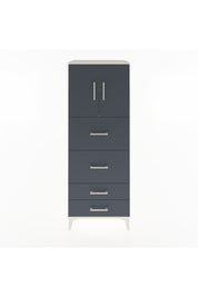 Hyperion Dolap 2 Raflı 4 Çekmeceli 2 Kapaklı 60x44x163 Aytaşı-Antrasit