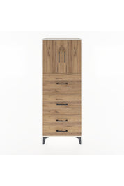 Hyperion Dolap 2 Raflı 4 Çekmeceli 2 Kapaklı 60x44x163 Aytaşı-Çam