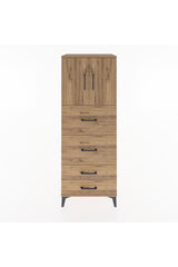 Hyperion Dolap 2 Raflı 4 Çekmeceli 2 Kapaklı 60x44x163