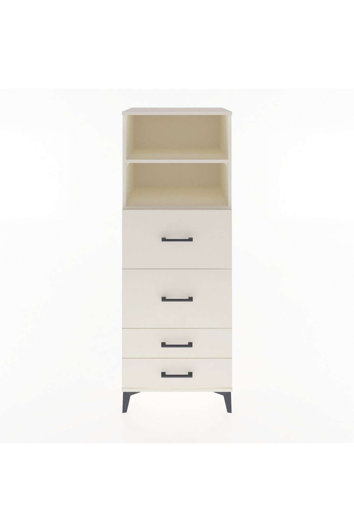 Hyperion Dolap 2 Raflı 4 Çekmeceli 60x44x163 Aytaşı-Aytaşı