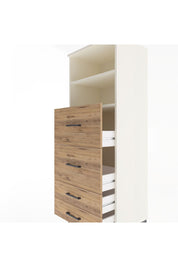 Hyperion Dolap 2 Raflı 4 Çekmeceli 60x44x163 Aytaşı-Çam