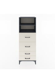 Hyperion Dolap 2 Raflı 4 Çekmeceli 60x44x163 Antrasit-Aytaşı