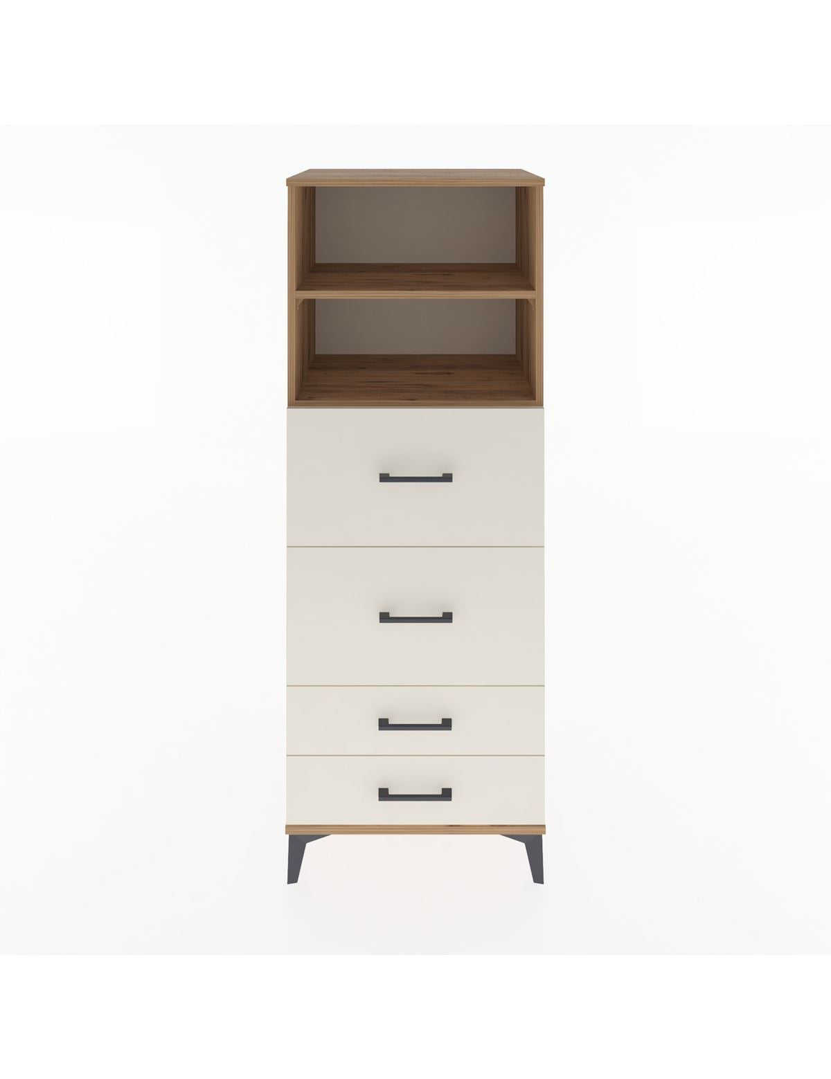 Hyperion Dolap 2 Raflı 4 Çekmeceli 60x44x163 Çam-Aytaşı