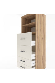 Hyperion Dolap 2 Raflı 4 Çekmeceli 60x44x163 Çam-Aytaşı