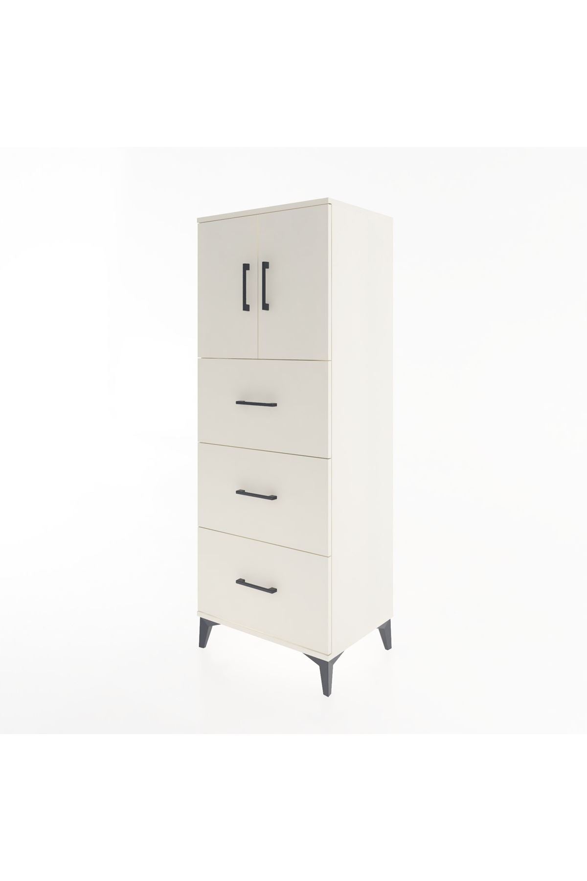 Hyperion Dolap 2 Raflı 3 Çekmeceli 2 Kapaklı 60x44x163 Aytaşı-Aytaşı