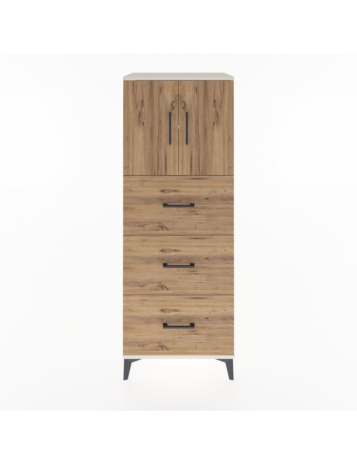 Hyperion Dolap 2 Raflı 3 Çekmeceli 2 Kapaklı 60x44x163 Aytaşı-Çam