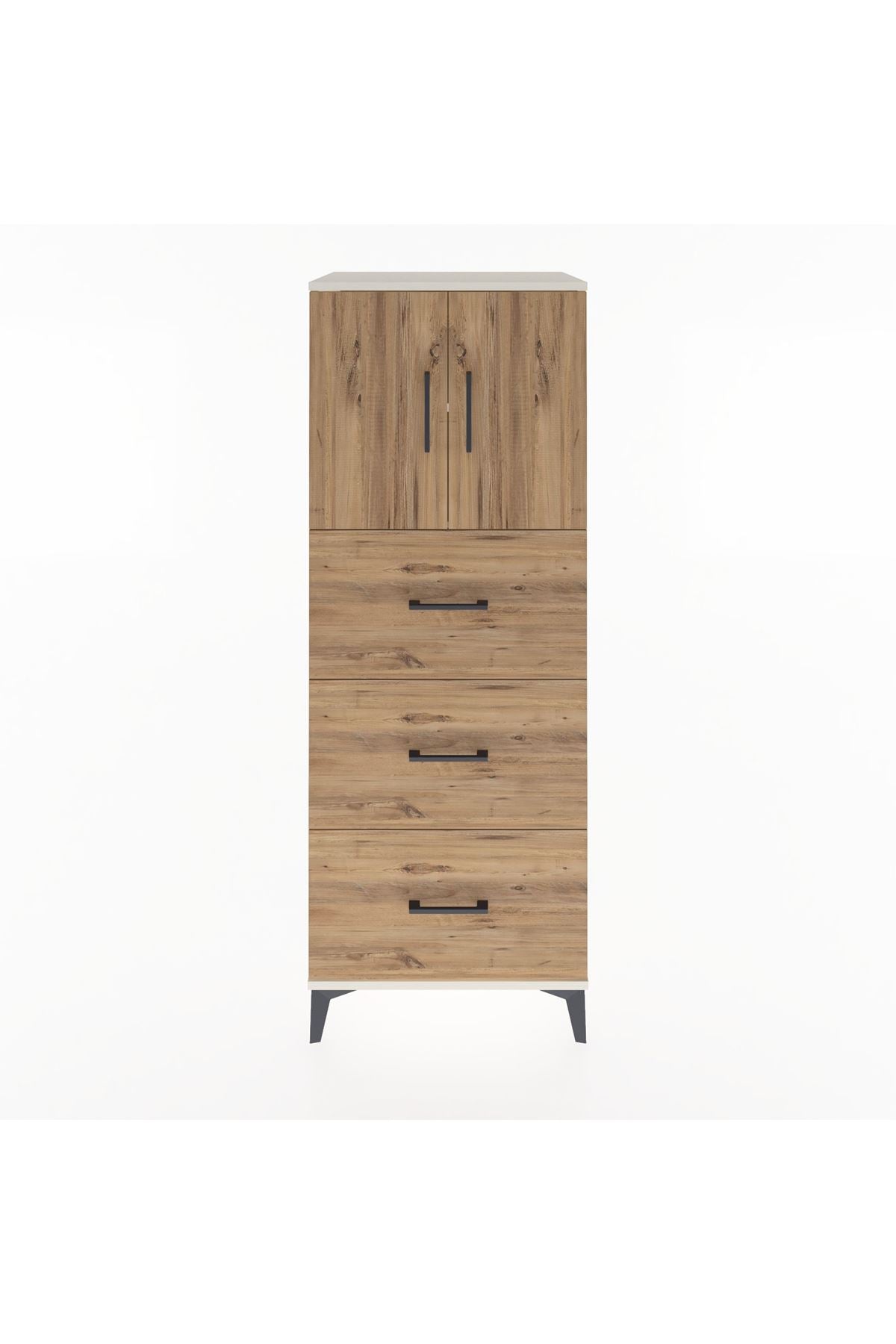 Hyperion Dolap 2 Raflı 3 Çekmeceli 2 Kapaklı 60x44x163 Aytaşı-Çam