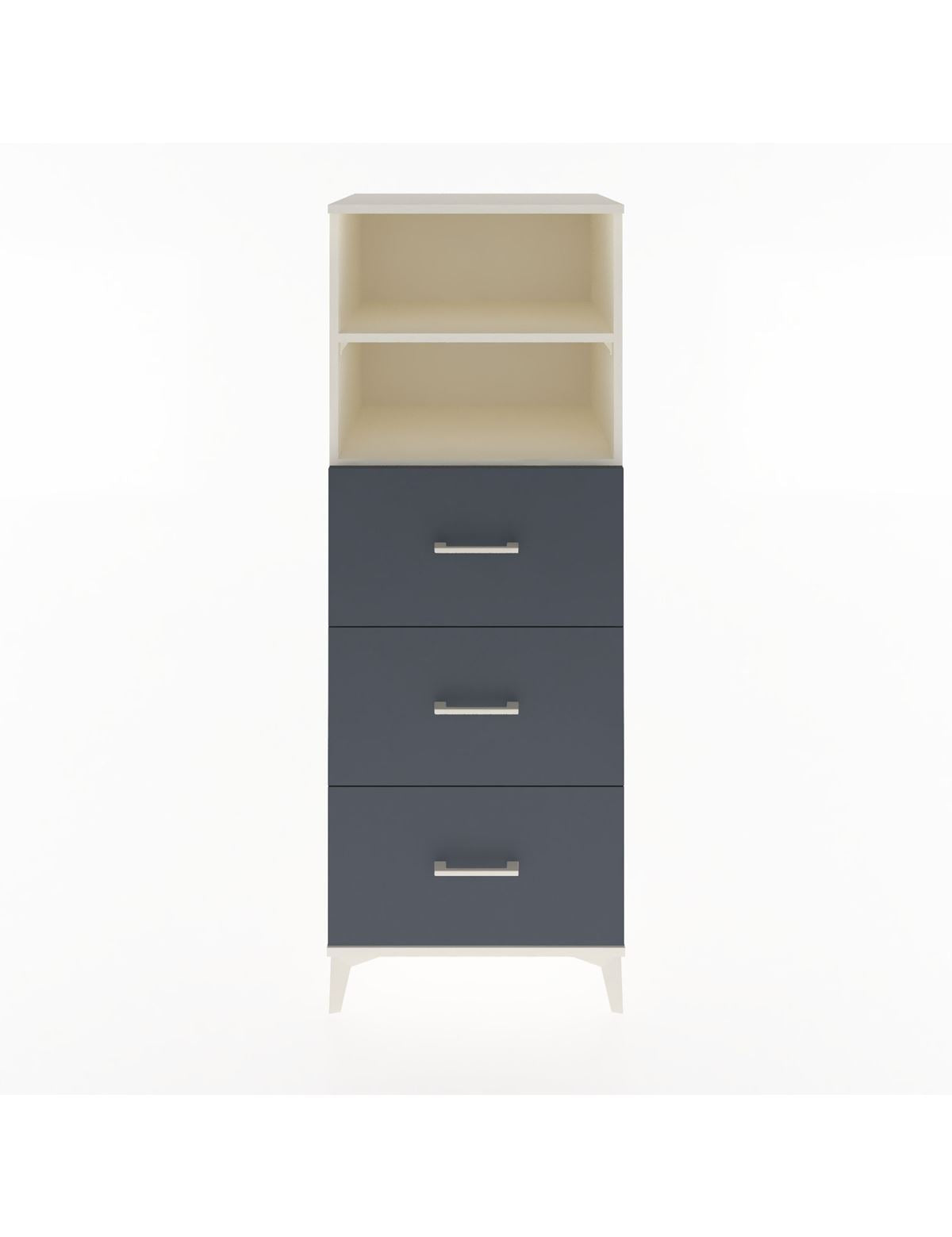 Hyperion Dolap 2 Raflı 3 Çekmeceli 60x44x163 Aytaşı-Antrasit