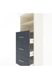 Hyperion Dolap 2 Raflı 3 Çekmeceli 60x44x163 Aytaşı-Antrasit