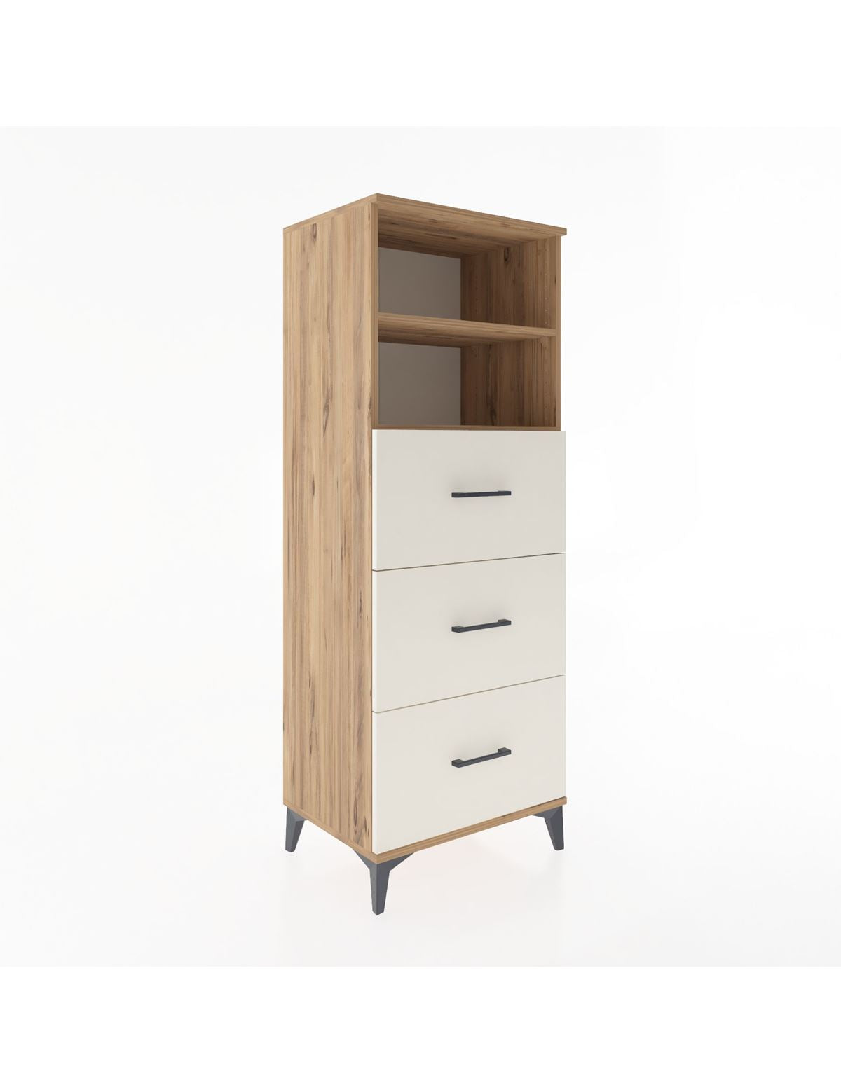 Hyperion Dolap 2 Raflı 3 Çekmeceli 60x44x163 Çam-Aytaşı