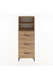 Hyperion Dolap 2 Raflı 3 Çekmeceli 60x44x163 Çam-Çam