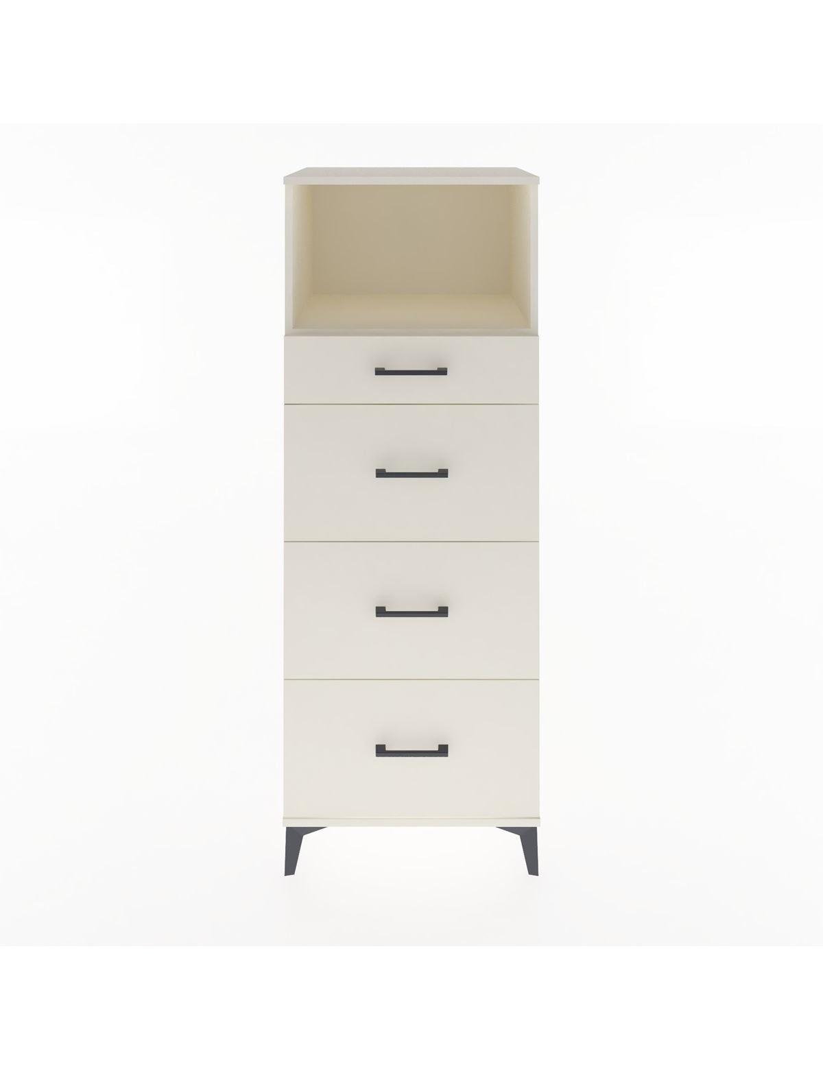 Hyperion Dolap Tek Raflı 4 Çekmeceli 60x44x163 Aytaşı-Aytaşı