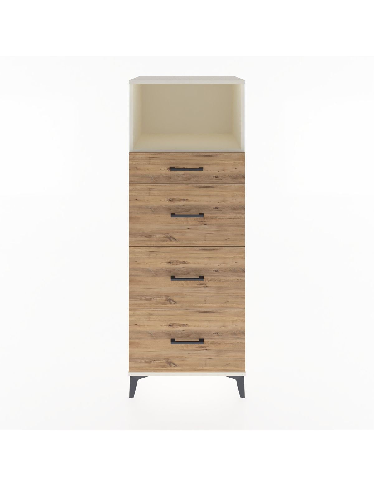 Hyperion Dolap Tek Raflı 4 Çekmeceli 60x44x163 Aytaşı-Çam