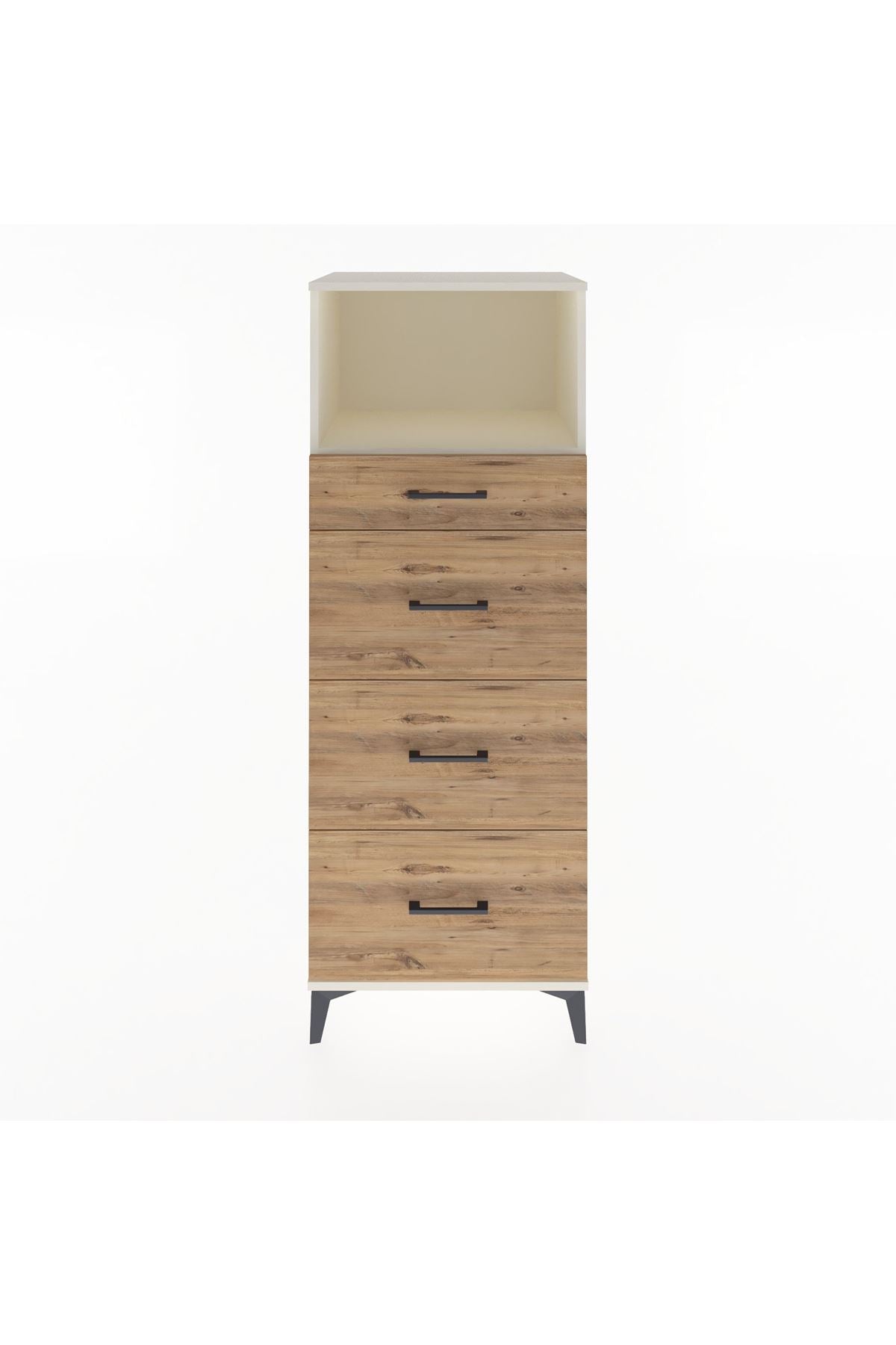 Hyperion Dolap Tek Raflı 4 Çekmeceli 60x44x163 Aytaşı-Çam