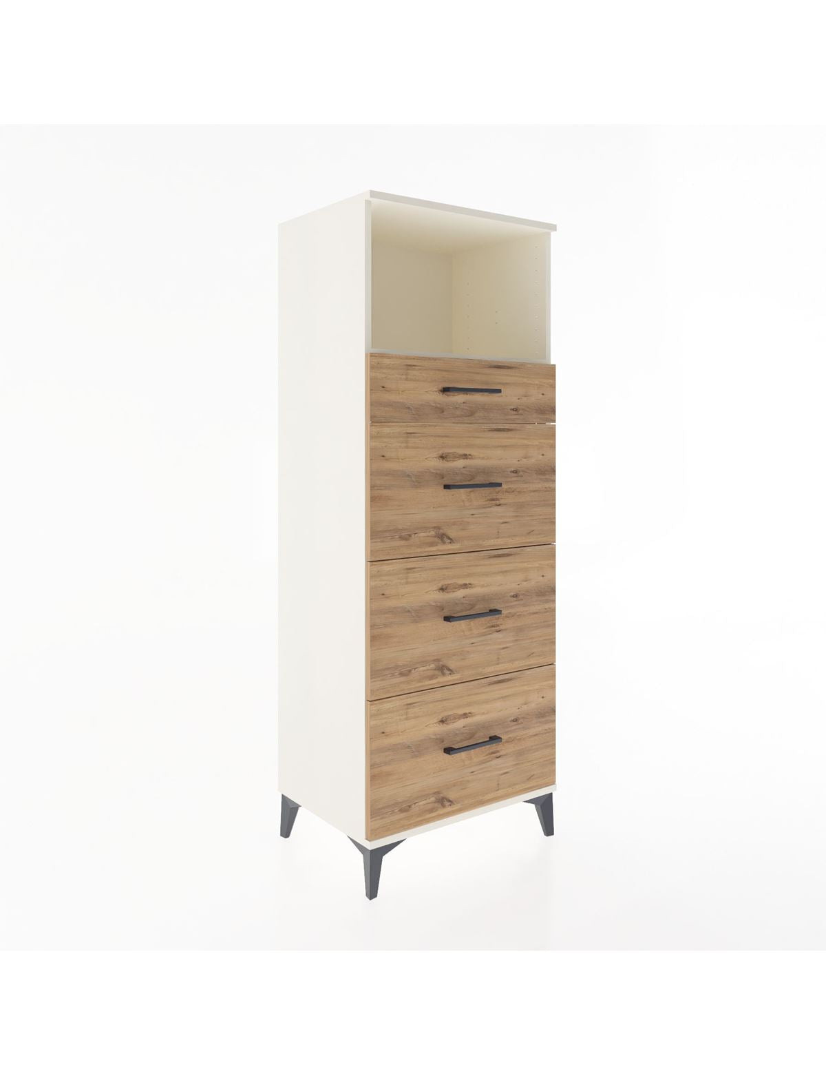 Hyperion Dolap Tek Raflı 4 Çekmeceli 60x44x163 Aytaşı-Çam