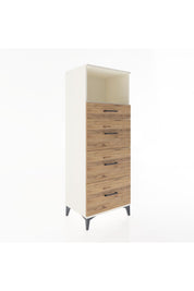 Hyperion Dolap Tek Raflı 4 Çekmeceli 60x44x163 Aytaşı-Çam