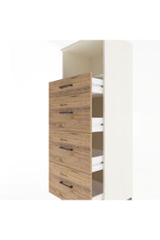 Hyperion Dolap Tek Raflı 4 Çekmeceli 60x44x163 Aytaşı-Çam