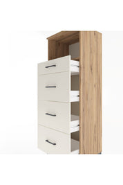 Hyperion Dolap Tek Raflı 4 Çekmeceli 60x44x163 Çam-Aytaşı