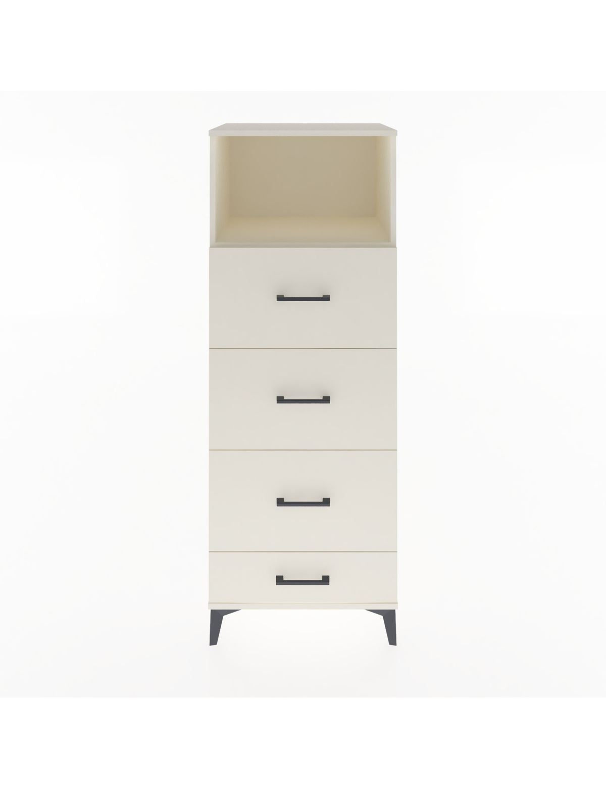 Hyperion Dolap Tek Raflı 4 Çekmeceli 60x44x163 Aytaşı-Aytaşı