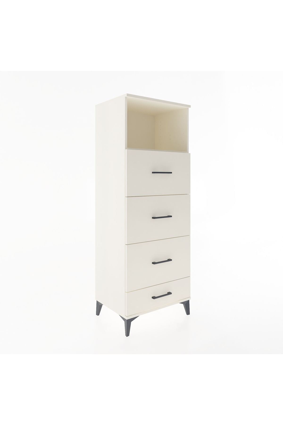 Hyperion Dolap Tek Raflı 4 Çekmeceli 60x44x163 Aytaşı-Aytaşı