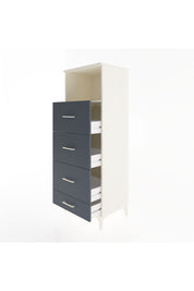 Hyperion Dolap Tek Raflı 4 Çekmeceli 60x44x163 Aytaşı-Antrasit