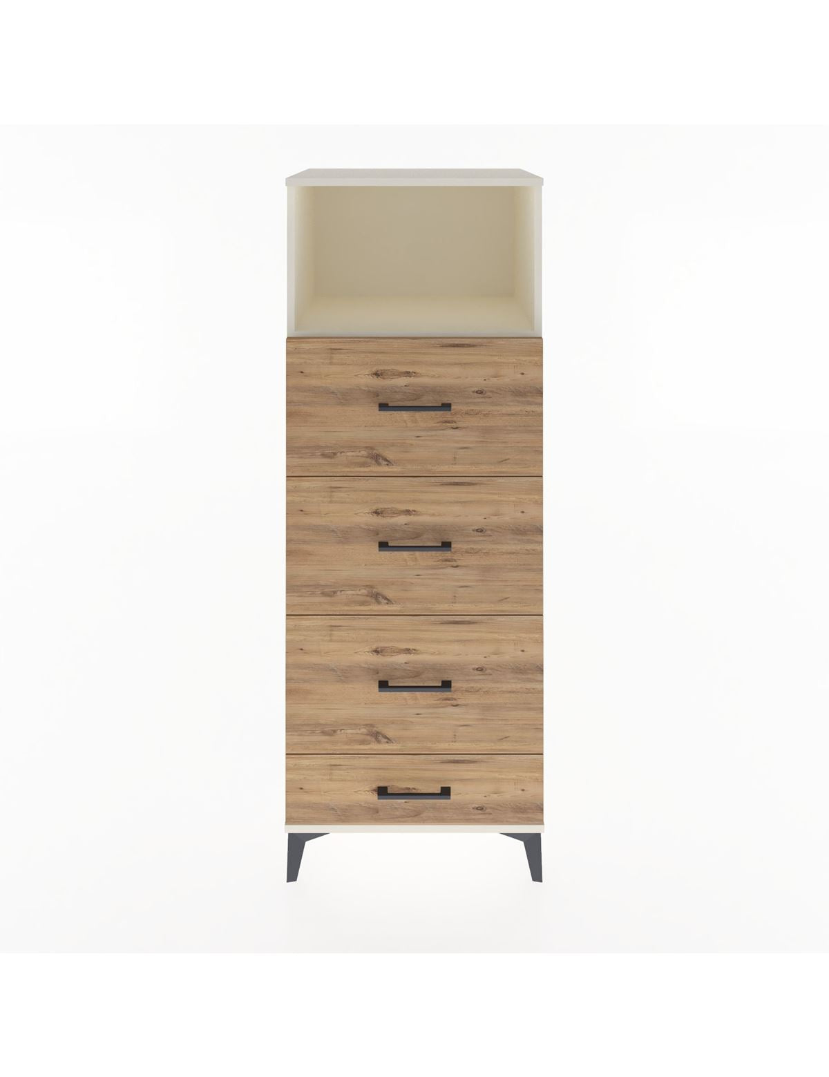 Hyperion Dolap Tek Raflı 4 Çekmeceli 60x44x163 Aytaşı-Çam