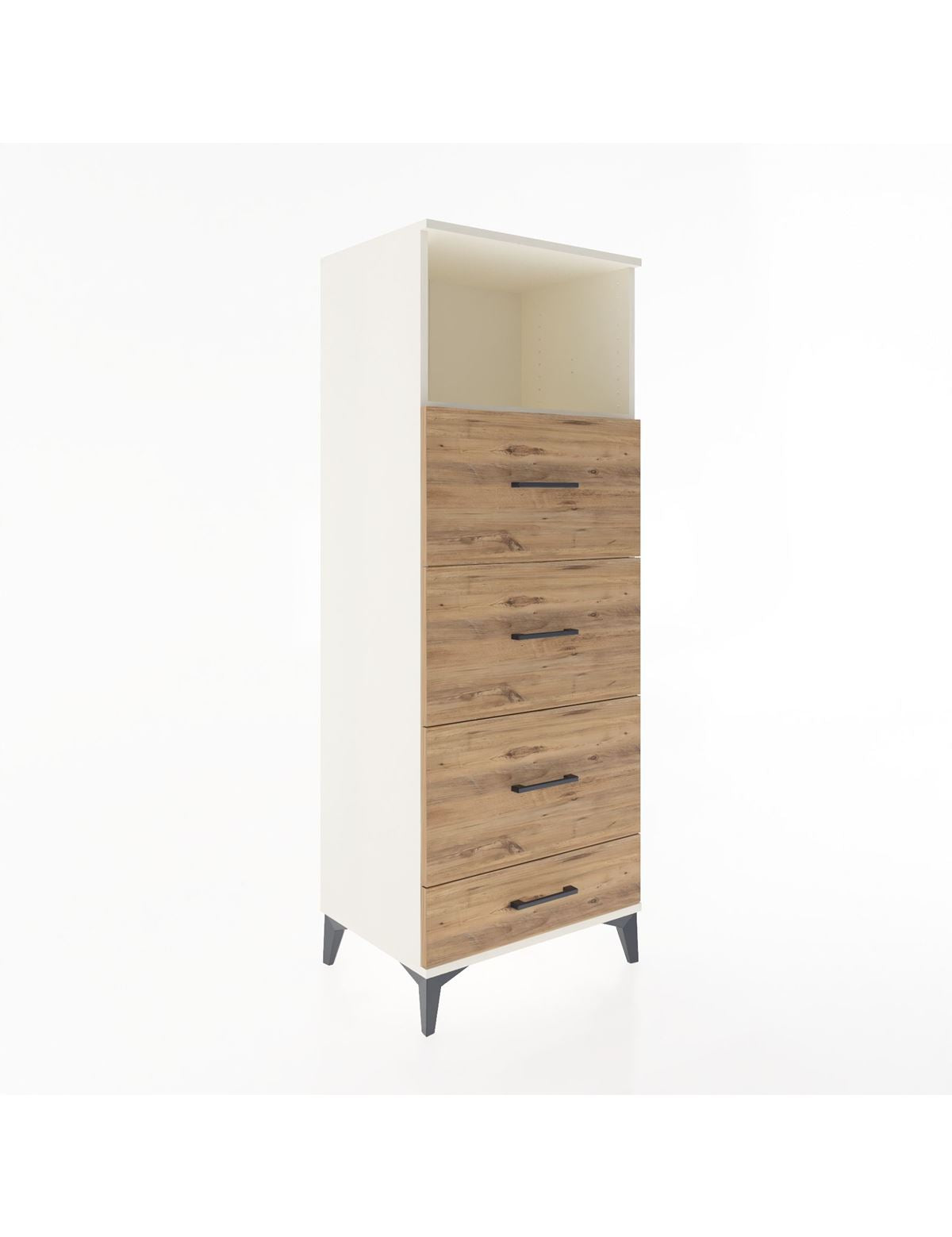 Hyperion Dolap Tek Raflı 4 Çekmeceli 60x44x163 Aytaşı-Çam