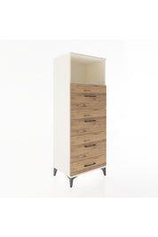 Hyperion Dolap Tek Raflı 4 Çekmeceli 60x44x163 Aytaşı-Çam