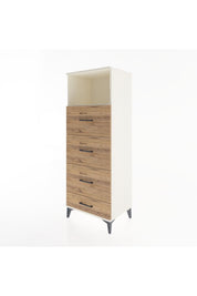 Hyperion Dolap Tek Raflı 4 Çekmeceli 60x44x163 Aytaşı-Çam