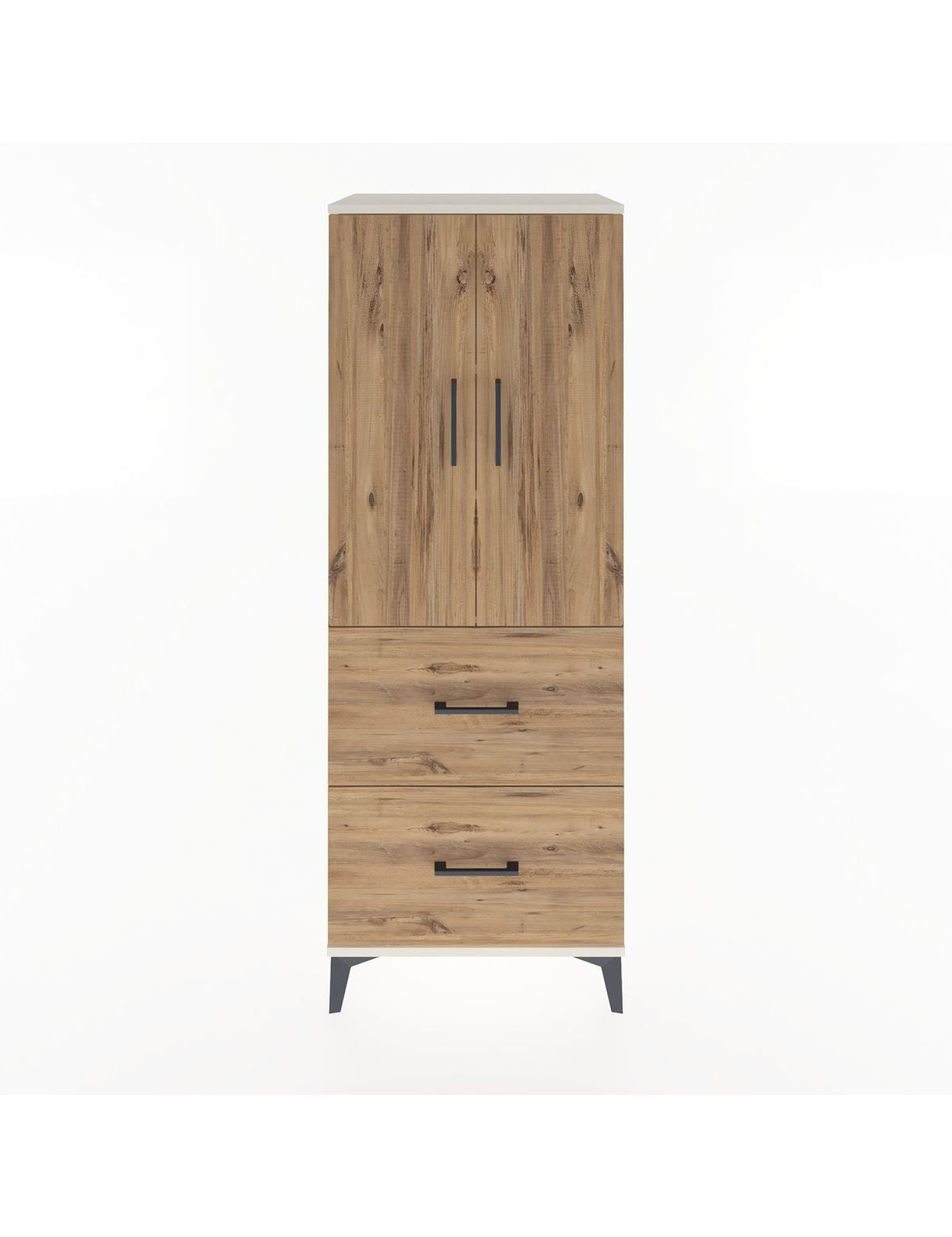 Hyperion Dolap 3 Raflı 2 Çekmeceli 2 Kapaklı 60x44x163 Aytaşı-Çam