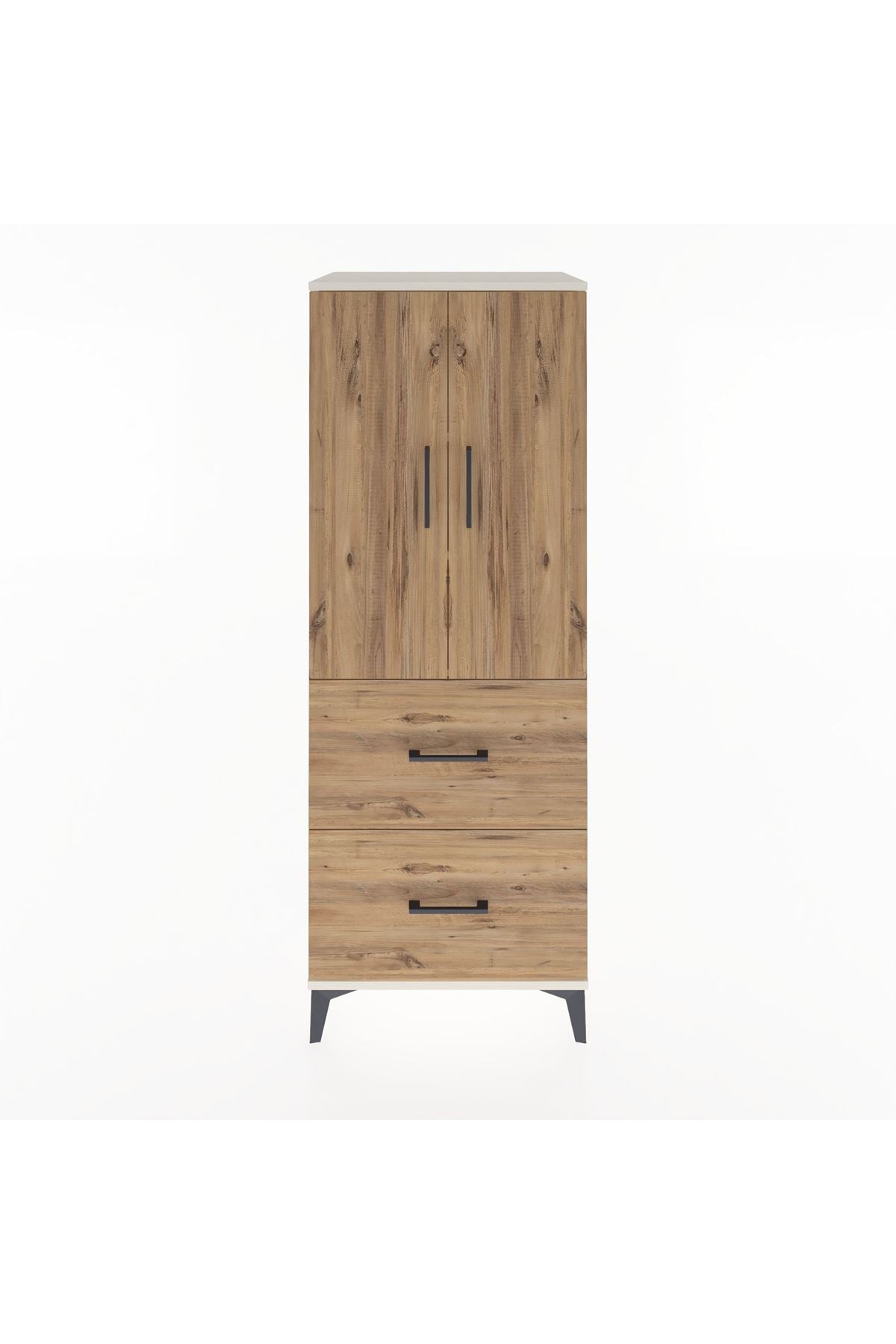 Hyperion Dolap 3 Raflı 2 Çekmeceli 2 Kapaklı 60x44x163 Aytaşı-Çam