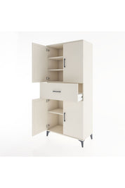 Hyperion Dolap 4 Raflı Tek Çekmeceli 4 Kapaklı 88x44x195 Aytaşı-Aytaşı
