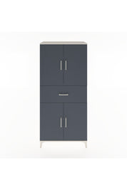 Hyperion Dolap 4 Raflı Tek Çekmeceli 4 Kapaklı 88x44x195 Aytaşı-Antrasit
