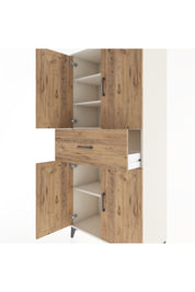 Hyperion Dolap 4 Raflı Tek Çekmeceli 4 Kapaklı 88x44x195 Aytaşı-Çam