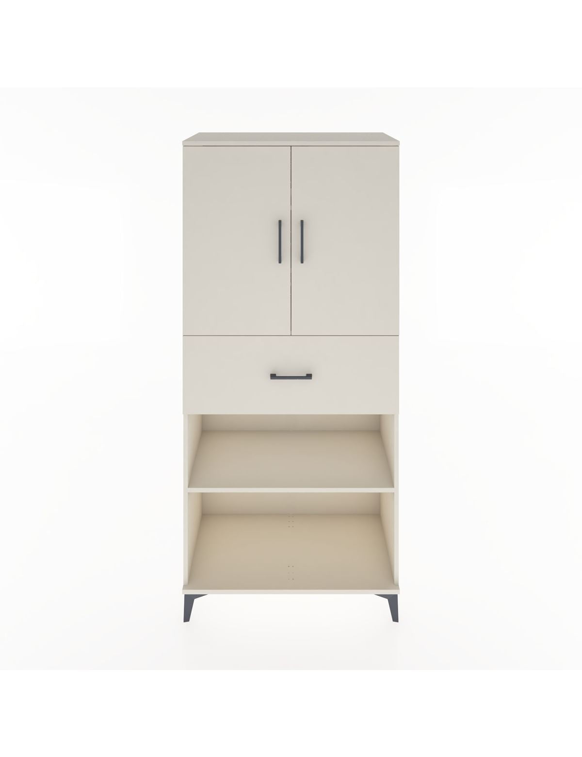 Hyperion Dolap 4 Raflı Tek Çekmeceli 2 Kapaklı 88x44x195 Aytaşı-Aytaşı