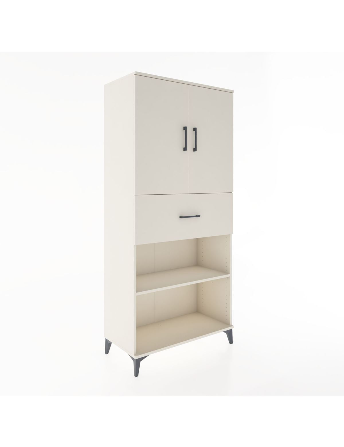 Hyperion Dolap 4 Raflı Tek Çekmeceli 2 Kapaklı 88x44x195 Aytaşı-Aytaşı