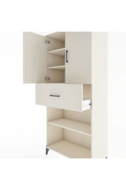 Hyperion Dolap 4 Raflı Tek Çekmeceli 2 Kapaklı 88x44x195 Aytaşı-Aytaşı