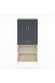 Hyperion Dolap 4 Raflı Tek Çekmeceli 2 Kapaklı 88x44x195 Aytaşı-Antrasit