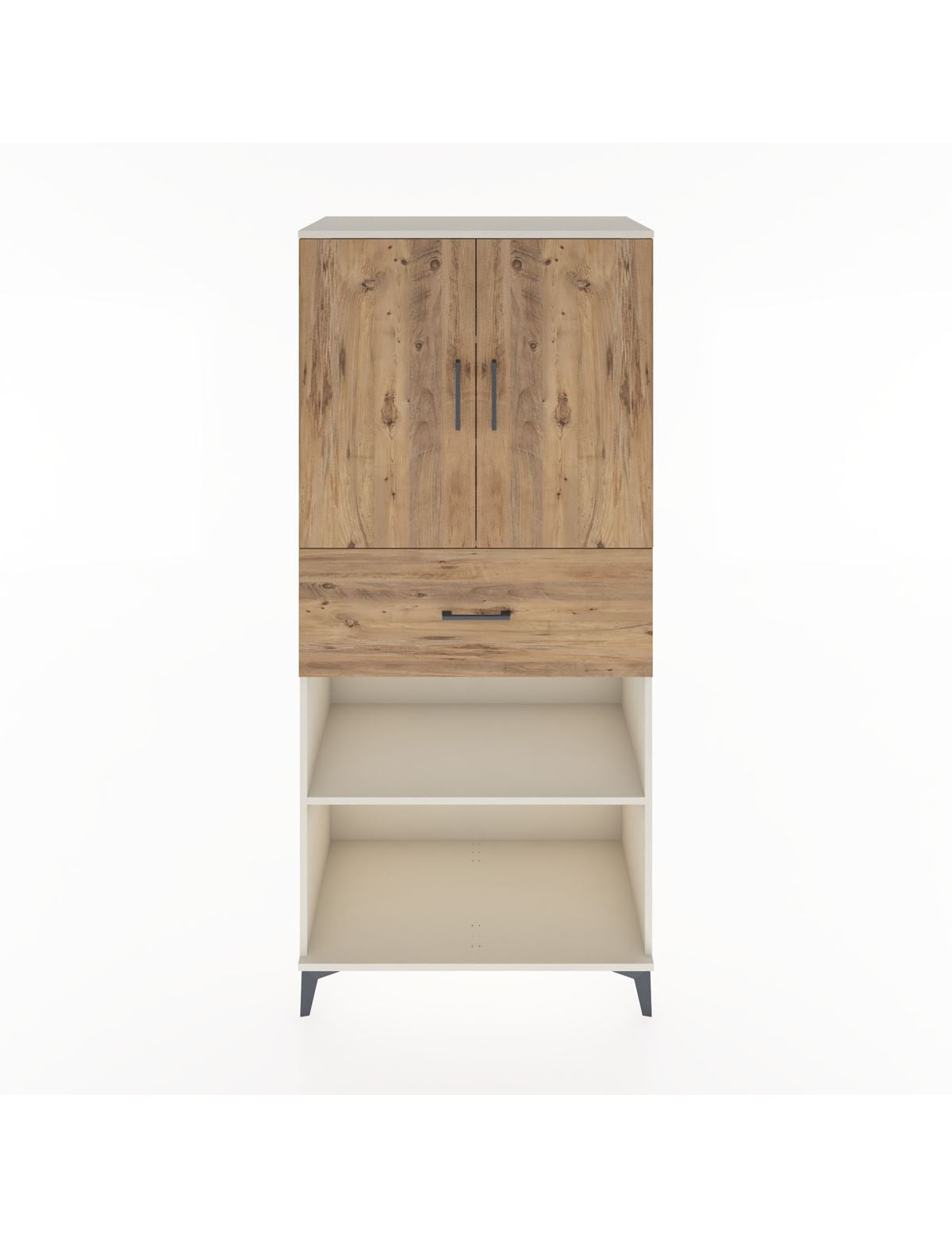 Hyperion Dolap 4 Raflı Tek Çekmeceli 2 Kapaklı 88x44x195 Aytaşı-Çam