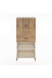 Hyperion Dolap 4 Raflı Tek Çekmeceli 2 Kapaklı 88x44x195 Aytaşı-Çam