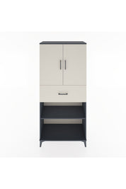 Hyperion Dolap 4 Raflı Tek Çekmeceli 2 Kapaklı 88x44x195 Antrasit-Aytaşı