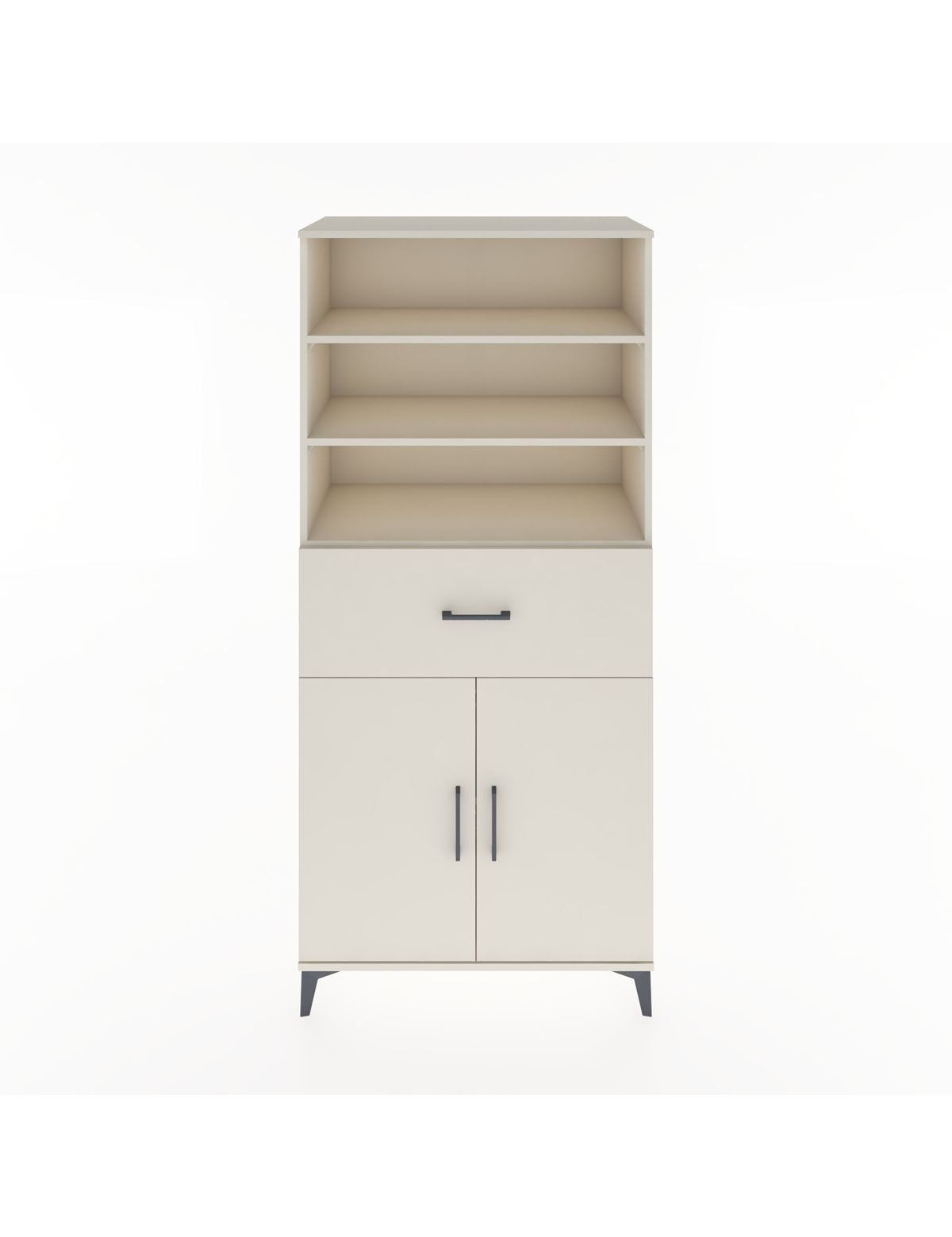 Hyperion Dolap 4 Raflı Tek Çekmeceli 2 Kapaklı 88x44x195 Aytaşı-Aytaşı