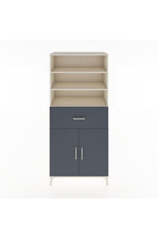 Hyperion Dolap 4 Raflı Tek Çekmeceli 2 Kapaklı 88x44x195 Aytaşı-Antrasit