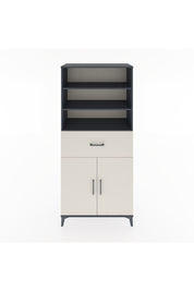 Hyperion Dolap 4 Raflı Tek Çekmeceli 2 Kapaklı 88x44x195 Antrasit-Aytaşı