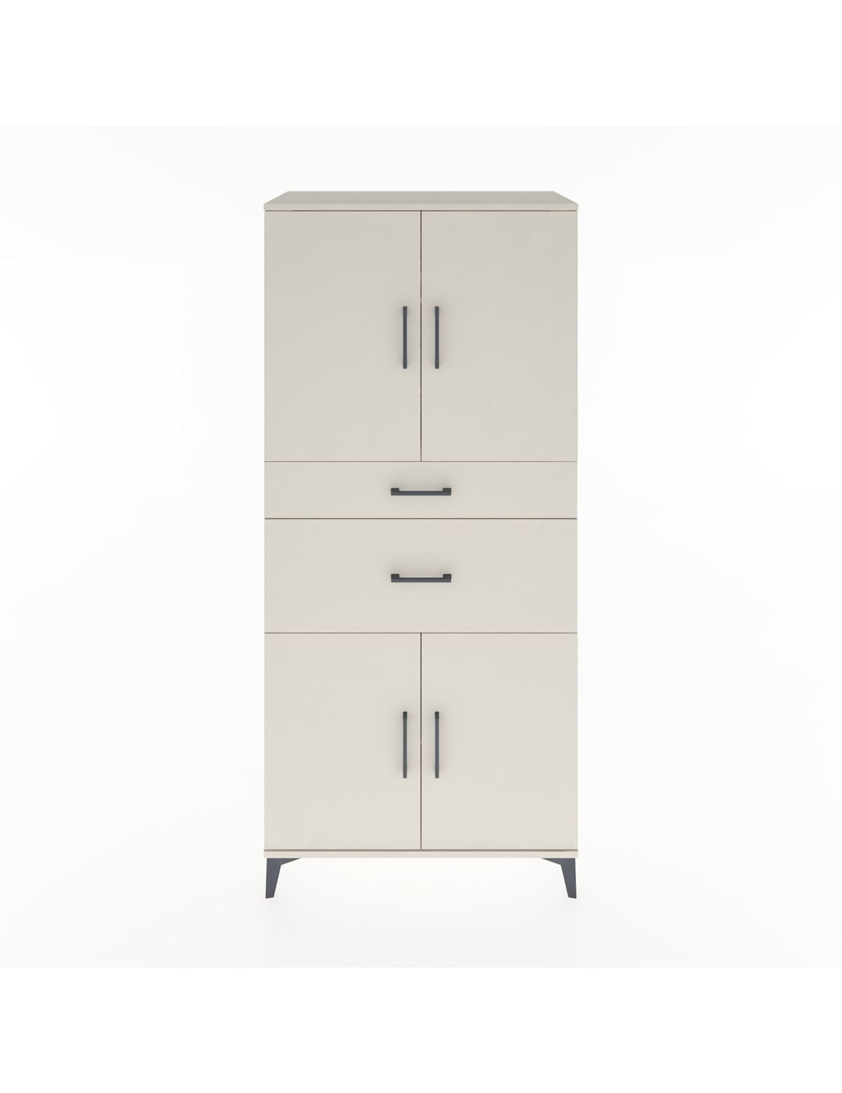 Hyperion Dolap 4 Raflı 2 Çekmeceli 4 Kapaklı 88x44x195 Aytaşı-Aytaşı