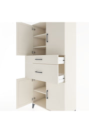 Hyperion Dolap 4 Raflı 2 Çekmeceli 4 Kapaklı 88x44x195 Aytaşı-Aytaşı